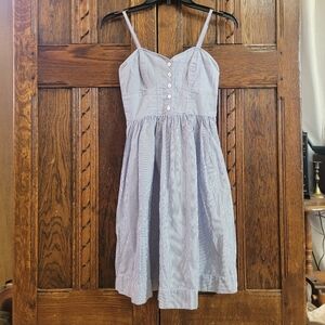 American Eagle Blue Striped Dress